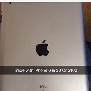 Apple iPad 16GB $150 OR TRADE WITH IPHONE6 with $0